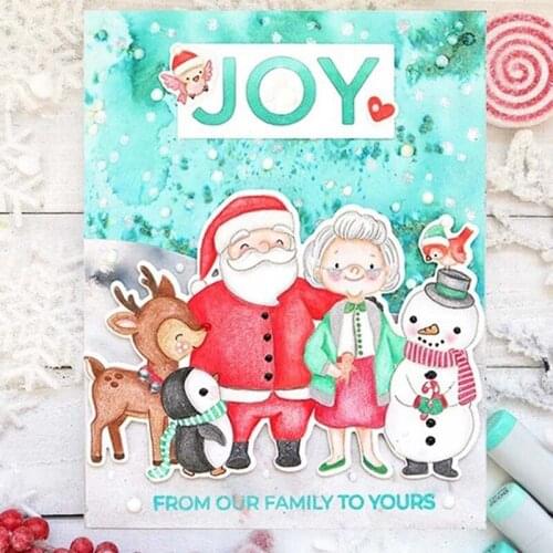 Merry Peace Letter Silicone Stamp Transparent Seal for DIY Scrapbooking Photo Card Album Decorative Clear Stamp