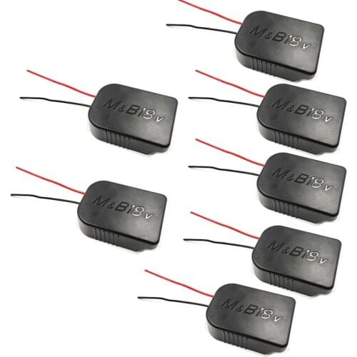 18V Li-ion Battery Power Mount Connector Adapter Dock Holder 14 awg Wires For Makita Bosch Dewolt Milwaukee 18V Lithium Battery