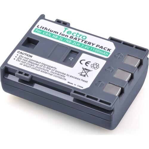 Tectra 1PC NB-2L/NB-2LH 7.4V/1100mAh Li-ion Camera Battery for CANON 350D 400D G7 G9 S30 S40 EOS Powershot