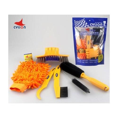 Cylion Portable bike chain cleaner bicycle chain Gear Garbage Brush bike Scrubber Brushes Bike Wash Tool