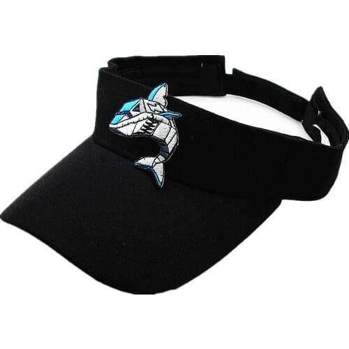 2020 new style Cartoon robot shark embroidery Visors Baseball Cap Adjustable Snapback cap for men and women 362