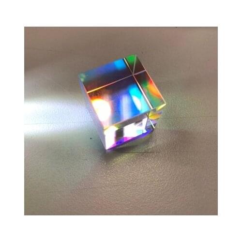 22mm rainbow cube, scientific cube optical prism photography accessories RGB prism optical glass prism four-sided color prism