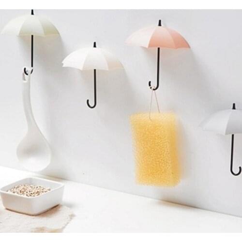 3pcs Creative Shaped Storage Hook Free Nail Single Wall Hooks Small Decorative Home Decor Wall Hook Key Hair Pin Holder