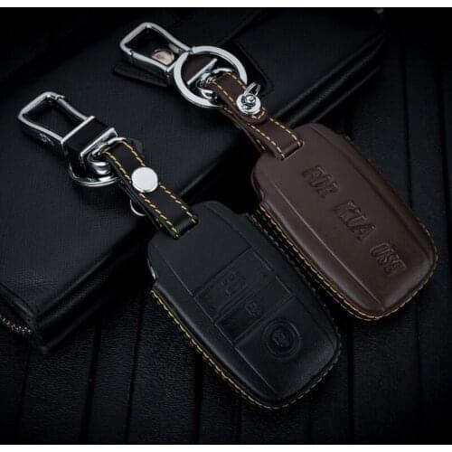 ABAIWAI Genuine Leather Car Key Covers for KIA Ceed Sorento cerato K3 K3S K4 K5 KX3 Sportage QL KX5 flip Case Remote Holder Bag