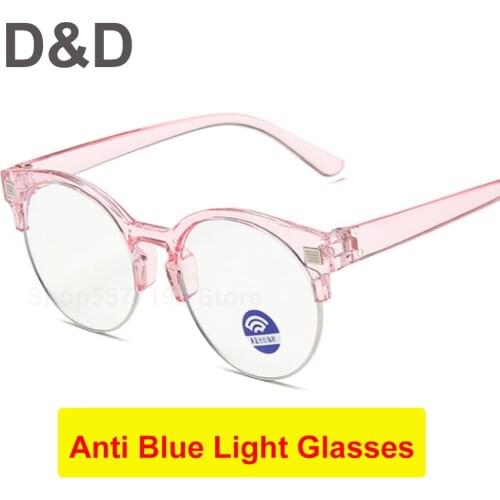2021 New Kids Anti Blue Light Glasses New Children Semi-rimless Eyeglasses Boys Girls Clear Lens Spectacles oculos infantil