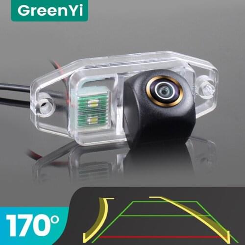 GreenYi Trajectory 170° AHD Car Rear View Camera for Toyota Prado 2011 Night Vision Reverse Reversing 4 pin Vehicle Parking