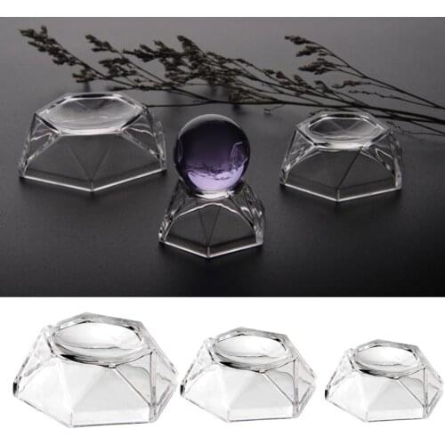 Crystal Ball Base Sphere Display Stand Acrylic Globe Stone Holder Home Decor