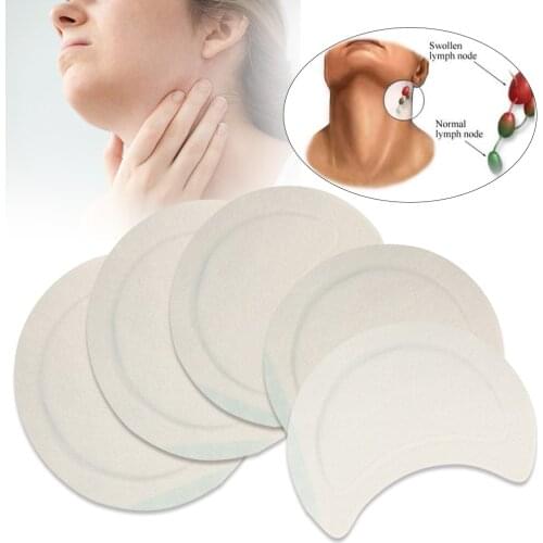 Ifory Herbal Lymph Care Para-Mammary Elimination Patch 10Pcs Neck Detox Patch Health Care Anti-Swelling Lymph Node Herbal Pads