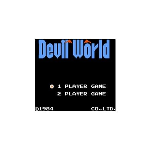 Devil World 60 Pin Game Card Customized For 8 Bit 60pins Game Player