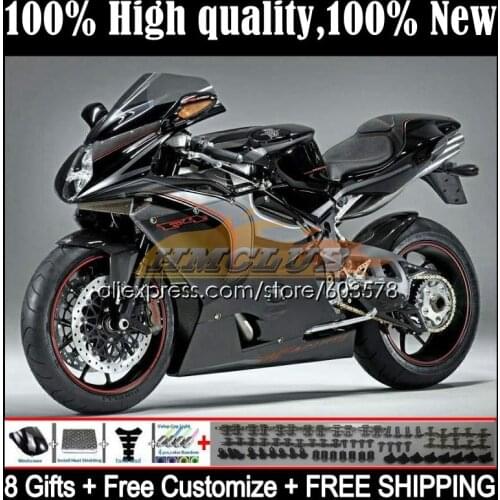 Body For MV Agusta F4 R312 750S 1000 R 750 1000CC Kit 51CL.15 1000R 312 1078 1+1 2005 2006 MA MV F4 05 06 Fairings glossy black