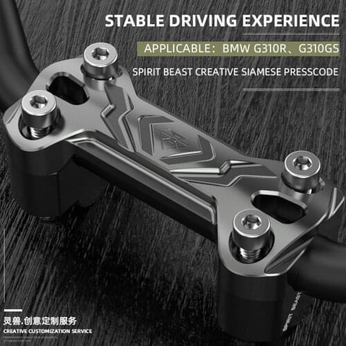 Spirit Beast Motorcycle Handlebar Riser Pressure Code mount Fixing Handlebar aluminium CNC accessories FOR BMW G310GS G310R