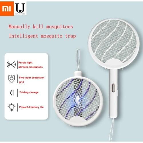 Two-in-One Trap Mosquito Killer LED Lamp Rotatable Electric Bug Zapper USB Rechargeable Summer Fly Swatter Trap Flies Insect