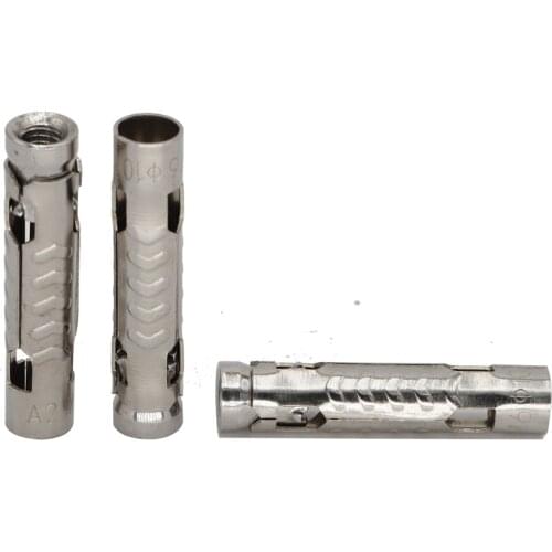 M6 M8 M10 M12 201 304 Stainless Steel 201ss 304ss Heavy Duty Expanding Expansion Sleeve Wedge Three Shield Anchor Bolt