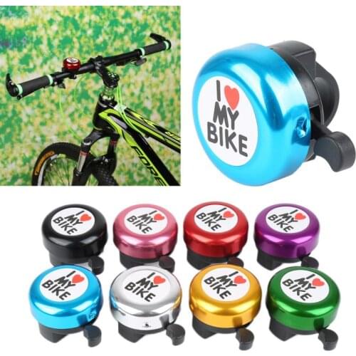 Metal Bicycle Bell Cycling Ring Bell Heart Alarm Bike Crisp Sound Handlebar Horn Warning Cycling Bike Bell Bicycle Accessories
