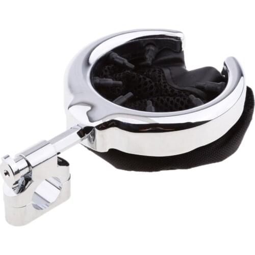 Motorcycle Motorbike Handlebar Cup Holder Chrome Metal Drink For Harley Models 1 Inch