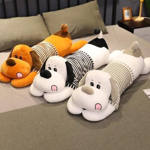 New High Quality Dog Plush Toy Soft Stuffed Cartoon Animal Pooch Doll Long Sleeping Pillow Cushion Baby Children Girls Gifts