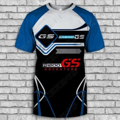 2021 Latest Motorcycle T-Shirts Motorrad For BMW R1200 GS ADVENTURE Mens Short Motorbike Quick dry T-Shirts Moto Team Shirt
