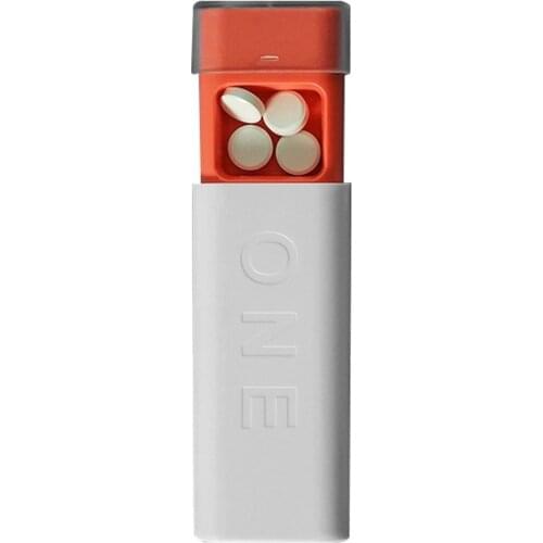 Portable One Day Pill Box Tablet Pillbox Waterproof Portable Keychain Tablet Pill Storage Box Travel Medicine Box