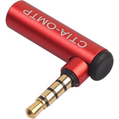 90 Degree Adapter Connector 3.5mm Headphone Stereo Audio Jack Cable Adapter Converter OMTP CTIA For IPhone Samsung Smartphones