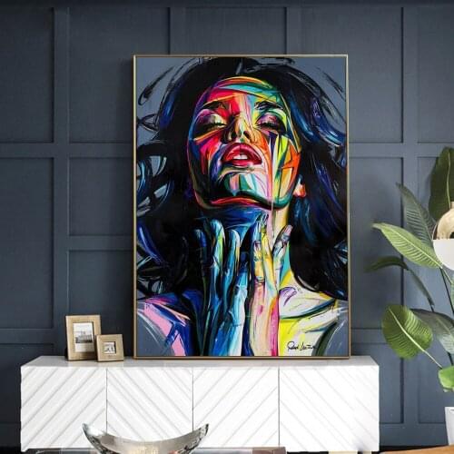 Modern Abstract Girls Graffiti Art Canvas Paintings Modern Street Art Posters And Prints Watercolor Woman Pictures Wall Decor