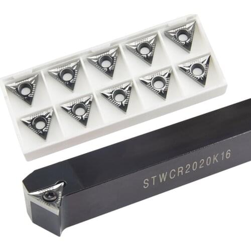 STWCR1212H11 STWCR1616H16 Lathe Machine CNC Turning Tools External Turning Tool Holder S-Type STWCR/L and TCMT Carbide Insert