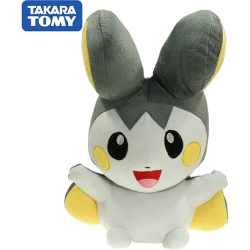 TOMY 30cm Kawaii Anime Games Pokemon Emolga Plush Stuffed Figure Toys Pocket Monster XY Anime Birthday Gift for Children Girls