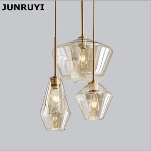 Vintage glass ball chandelier ceiling creative pendant lights hanging lamp hanglampen lamparas de techo nordic decoration home