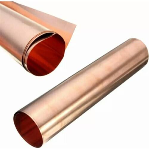 1 piece of 99.9% pure copper copper metal foil red copper skin 0.2 x 200 x 1000mm