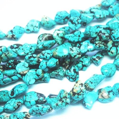 1 strings 25pcs natural blue turquoisee strand semi precious stone very good quality powerful stone size 10-15mm