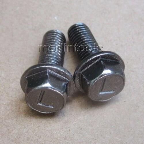 2Pcs Saw Blade Bolt M7 x 18mm Left Hand Thread