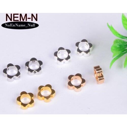 20pcs ZHU RU 7.5*4.5*3mm Necklace Glossy sun flower outline Five petals for DIY Jewelry Making Hanging Art Small Handmade Crafts