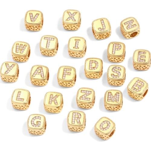 26 Letter Charms for Jewelry Making Supplies Pendant Jewelry Charms Designer Charms Diy Bracelet Necklace Copper Accessories