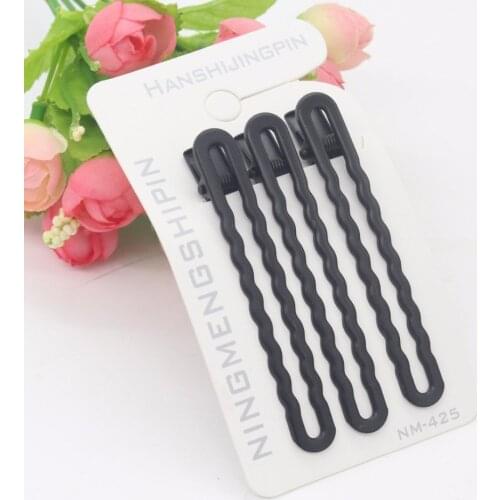 3psc/set New Simple Black Hair Clips Girls Hairpins BB Clips Barrettes Headbands For Womens Hairgrips Hair Accessories