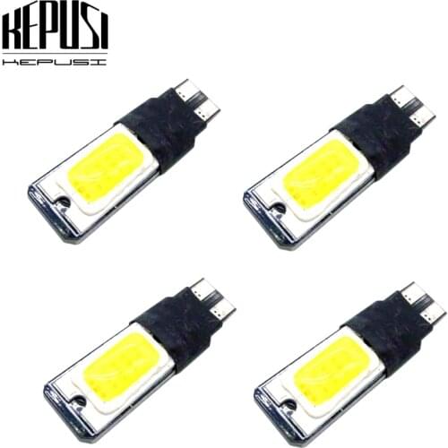 4pcs t10 w5w led High power cob car led t10 5w5 12v t 10 bule white car light fog Lamp interior light w5w t10 canbus error fre