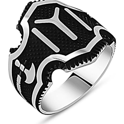 925 sterling Silver Kayi Length Ensign Ring