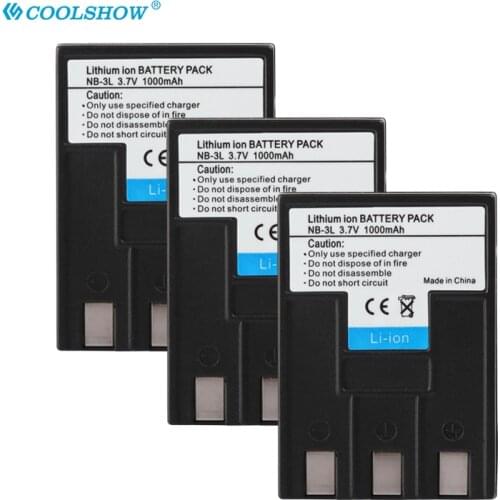 Camera Battery NB-3L NB3L NB 3L for Canon IXUS IIS SD110 IXY I2 I5 S700 750 700 IS IIS SD20 PC1060 PC1114 110.1000mAh Batteries