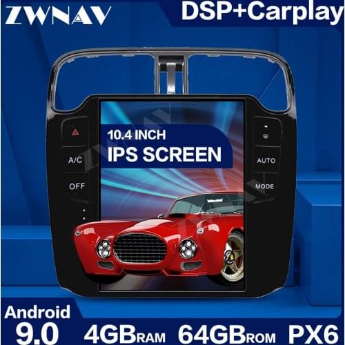 4+64G Tesla Style Big Screen Android 9.0 Car Multimedia Player For VW Volkswagen Polo 2009-2015 GPS Audio Radio stereo head unit