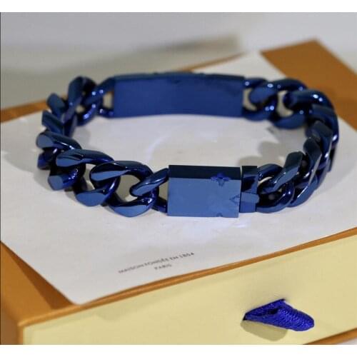 Designer Charm Bracelets for Men and Women Stainless Steel cuban Link Iced out bracelets bracciali Chain Bracelet