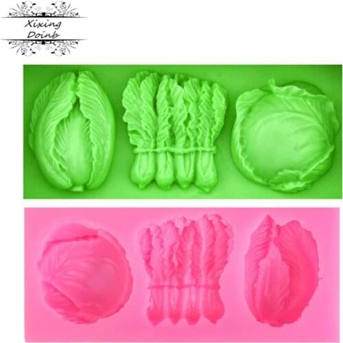 Vegetable cabbage shape silica gel mold sugar technology chocolate cake decoration Tool kitchen baking mold