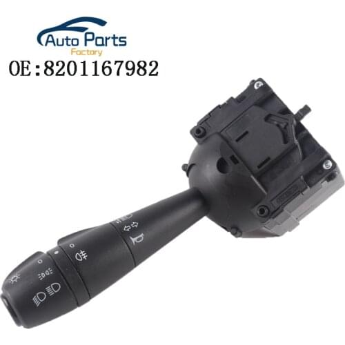 New Steering Column Indicator Switch With Horn & Rear Fog Light For Dacia 8201167982,255408317R