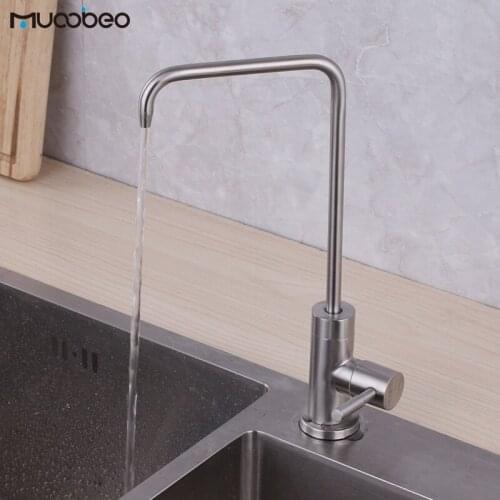 Kitchen Direct Drinking Filtered Water Faucet Stainless Steel Purification Tap Single Handle Sink Osmosis Filter Faucet
