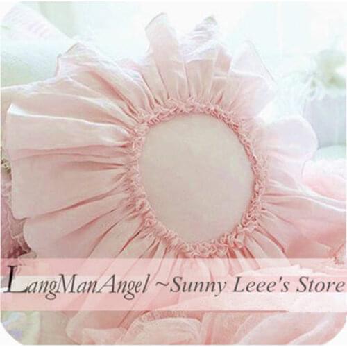 Fashion Sunflower pink cushion cover pillowcase deformation textile birthday gifts for wedding decoration customized no core
