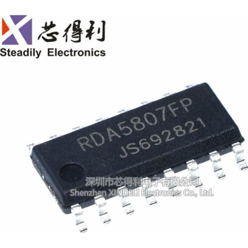 10pcs/lot Brand New & Original Rda5807fp FMFM Stereo Radio IC Sop-16