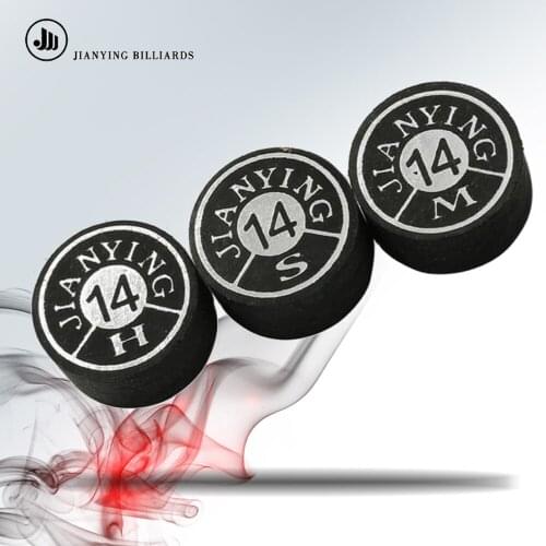 New Arrival Jianying Billiard Cue Tips 14mm 11mm M S H Billiard Accessories Durable Professional Portable Cue Tips China