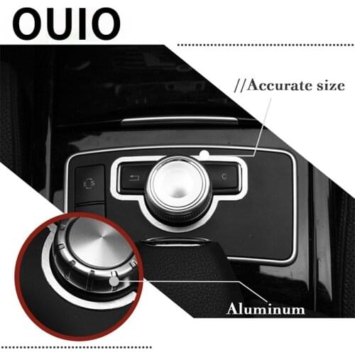 OUIO 1pcs Car multimedia box Panel Cover Frame Console Decoration Interior For Mercedes Benz C/E Class W212 W204 Accessories