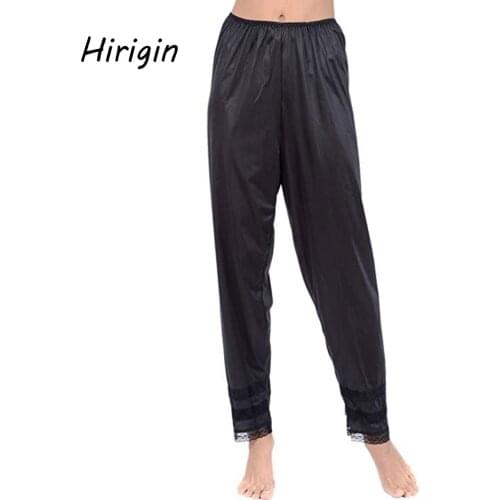 Women‘s Soft Bottoms Slip Liner Pajamas Sleepwear Night Bottoms Lounge Pant Home Pajama Pants Cotton Plus Size Casual Sleep Pant