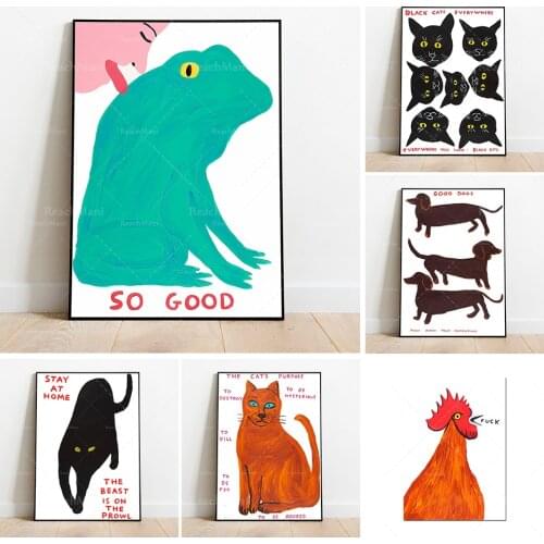 Animal Posters-David Shrigley Art Prints, Contemporary Art Prints, Giclee Prints, David Shrigley Posters, Abstract Wall Art, Chi