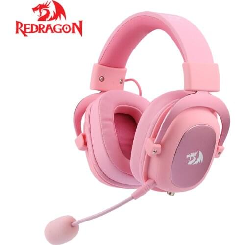 Redragon H510 Zeus 2 Wired Gaming Headphone Gamer 7.1 Surround-Sound Headset Detachable Microphone For PC PS5/4 Xbox One Switch