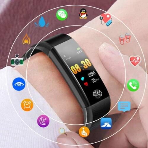 Smartwatch Men Women Kids Sports Waterproof Bluetooth Smart Watch Touch Color Screen Bracelet Heart Rate Pedometer iOS Android
