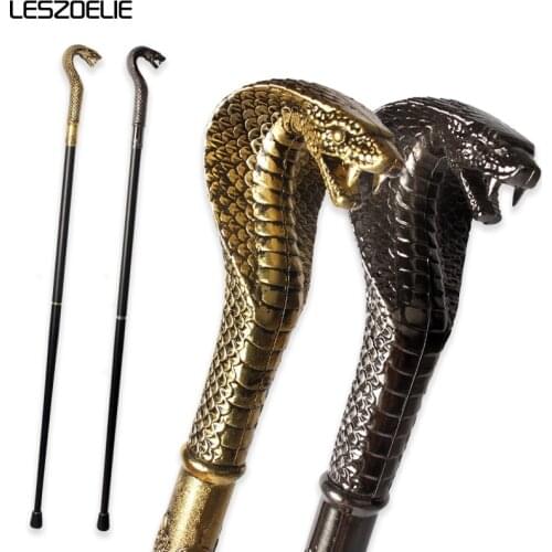 Cobra-Head Luxury Walking Stick Canes Men Decorative Walking Cane Man Elegant Fashion Vintage Hand Cane Women Walking Stick
